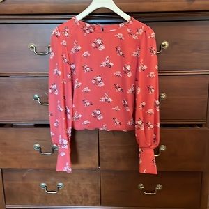 LOFT by Ann Taylor Long Sleeve Blouse / Top / Shirt / Print XXS/XS! NWOT